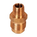 Everflow 1/2" Flare x 3/8" MIP Reducing Adapter Pipe Fitting; Brass F48R-1238